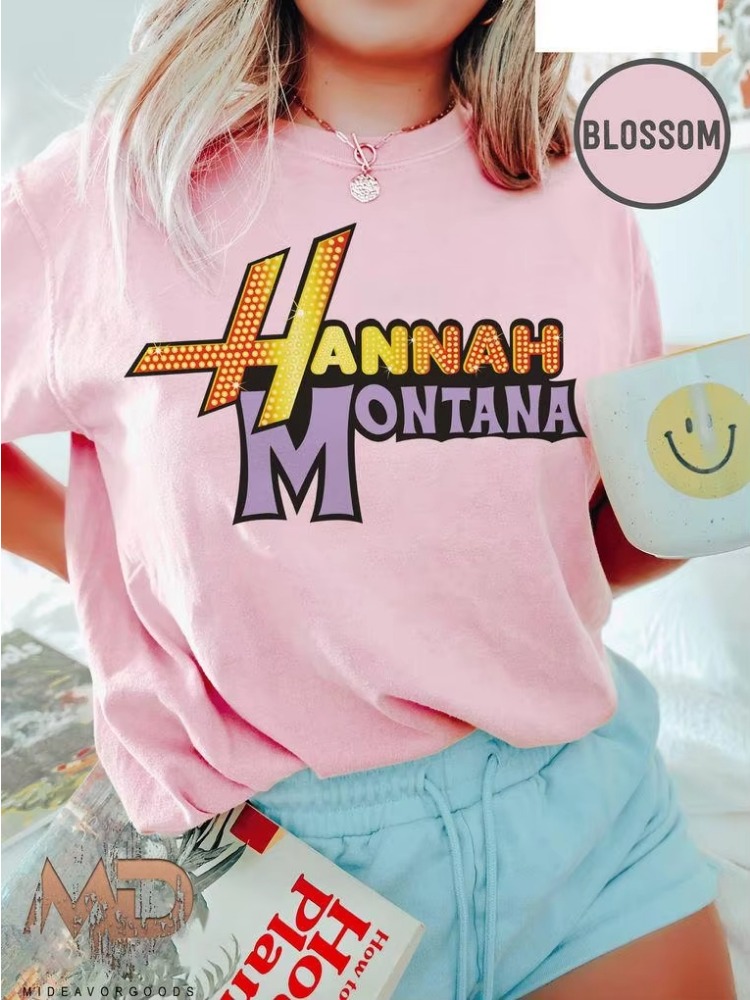 Street Fashion Logo - New Hannah Montana Logo T-shirt Men