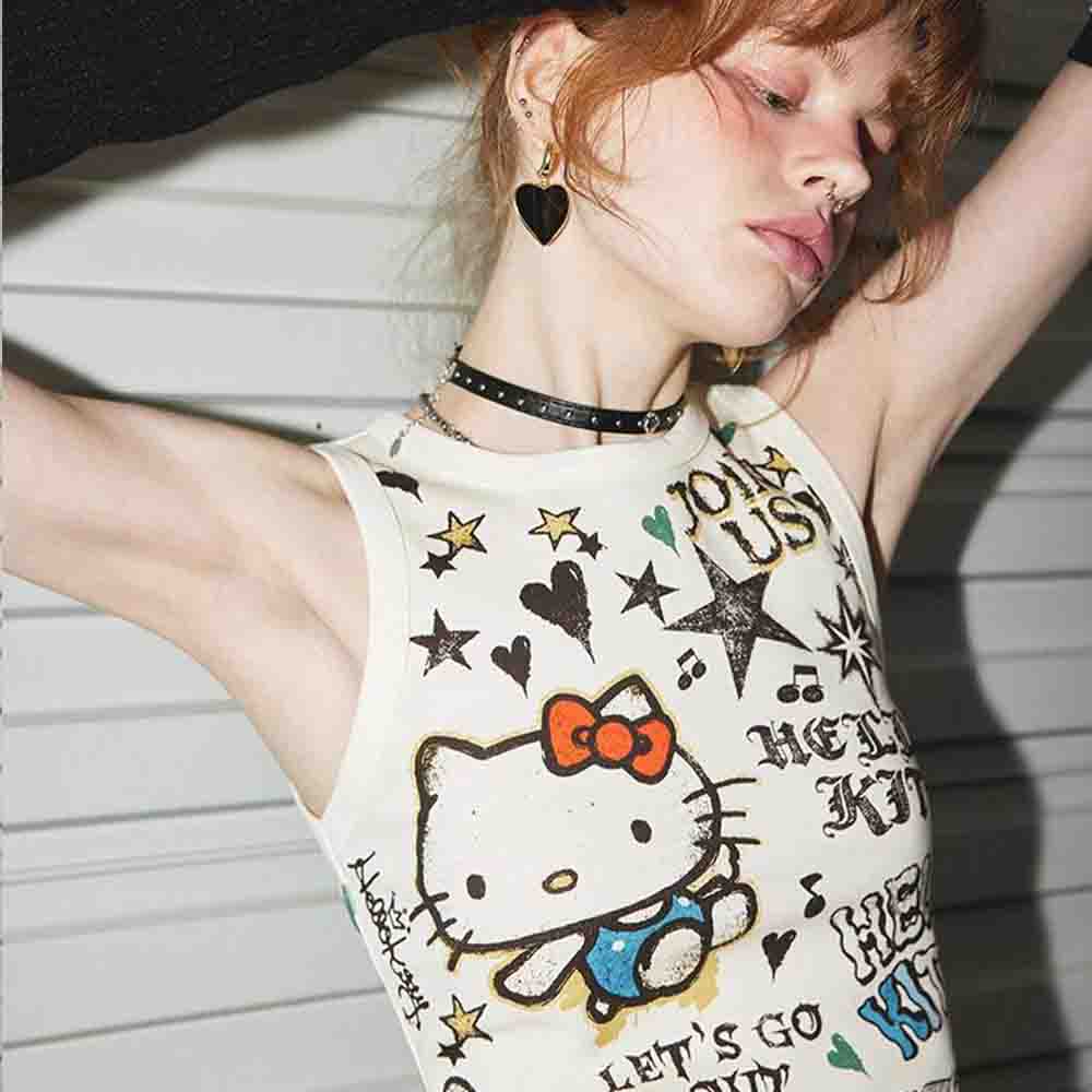 Street Fashion Necklace - Sanrio Hello Kitties Women's Cute Lace