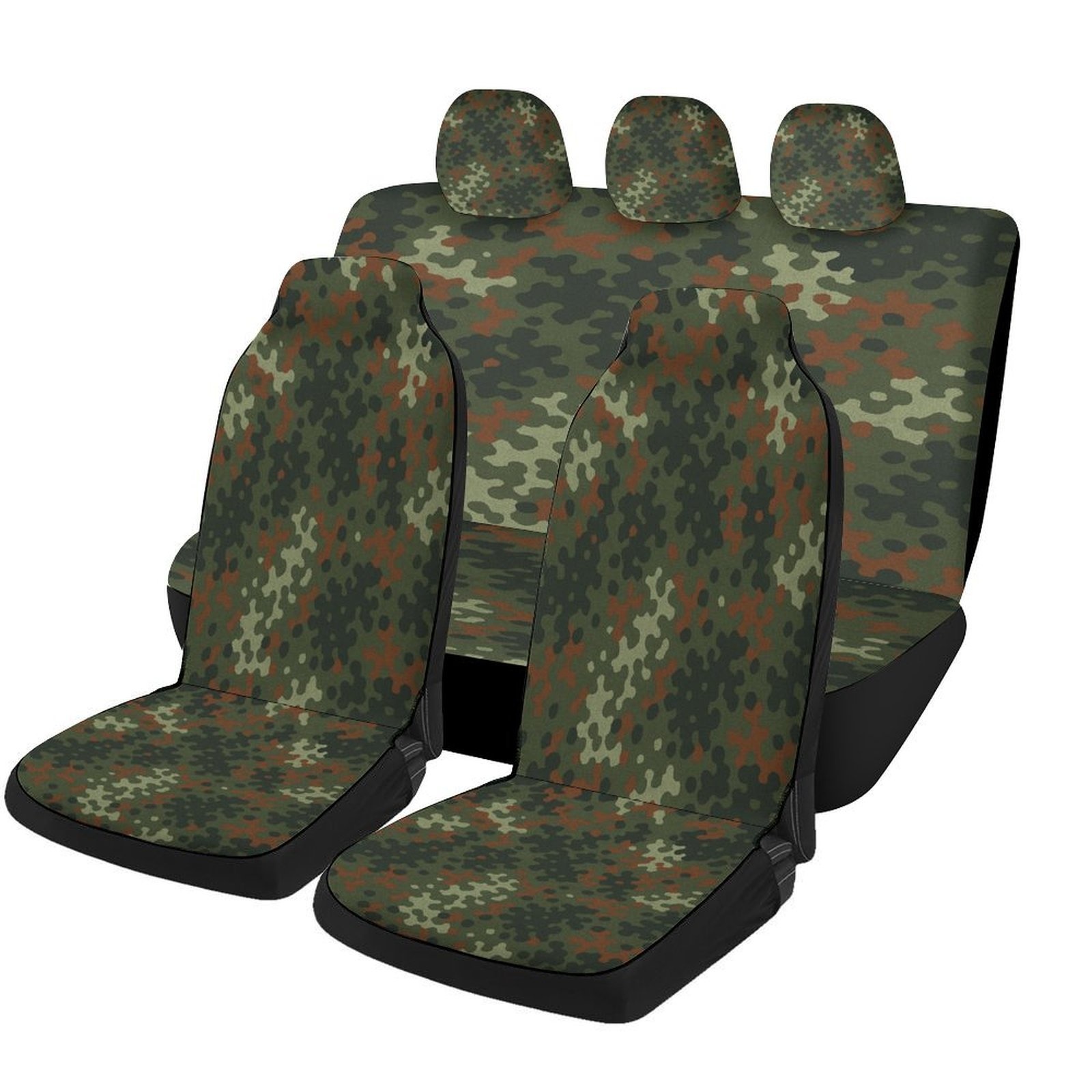 Camo Pattern Set - Camouflage Pattern Designed Car Seat Cover