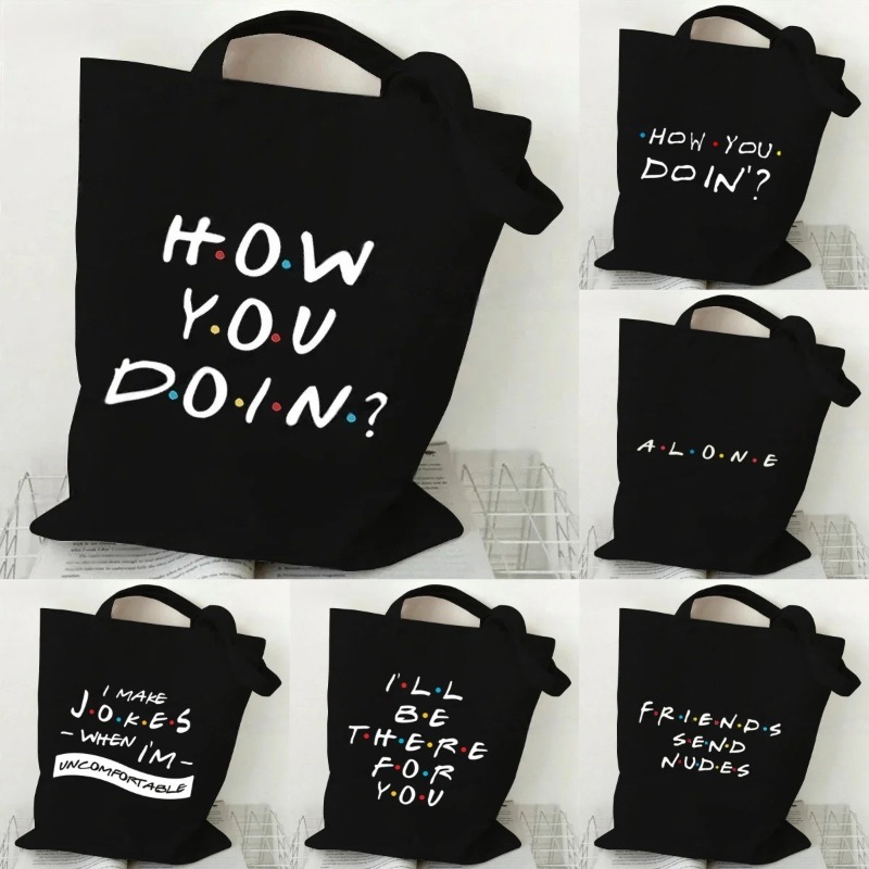 Eco-Friendly Black How You Doi - Tote Bag Canvas Print avis et prix