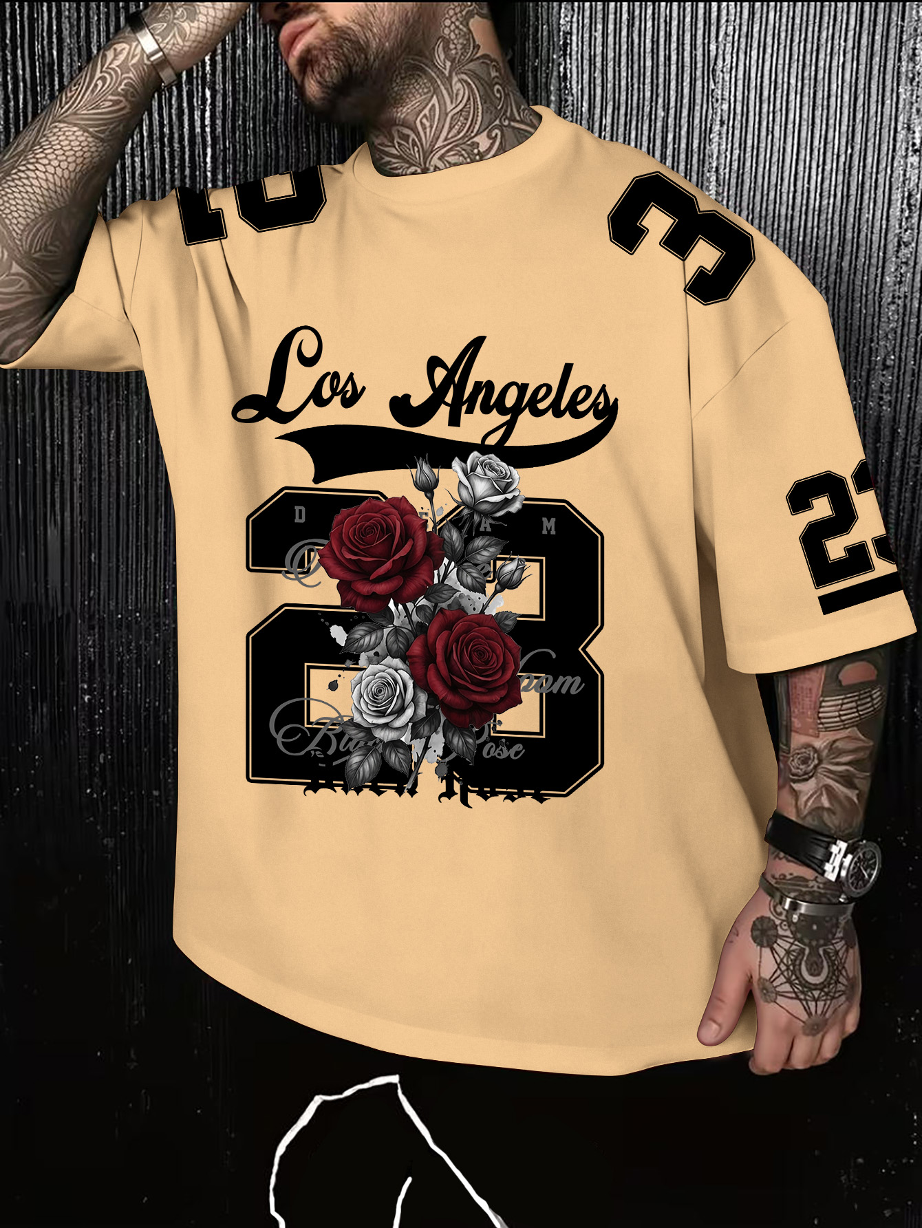 Men's American Retro Los Angel - Street Fashion Los Angeles avis et prix