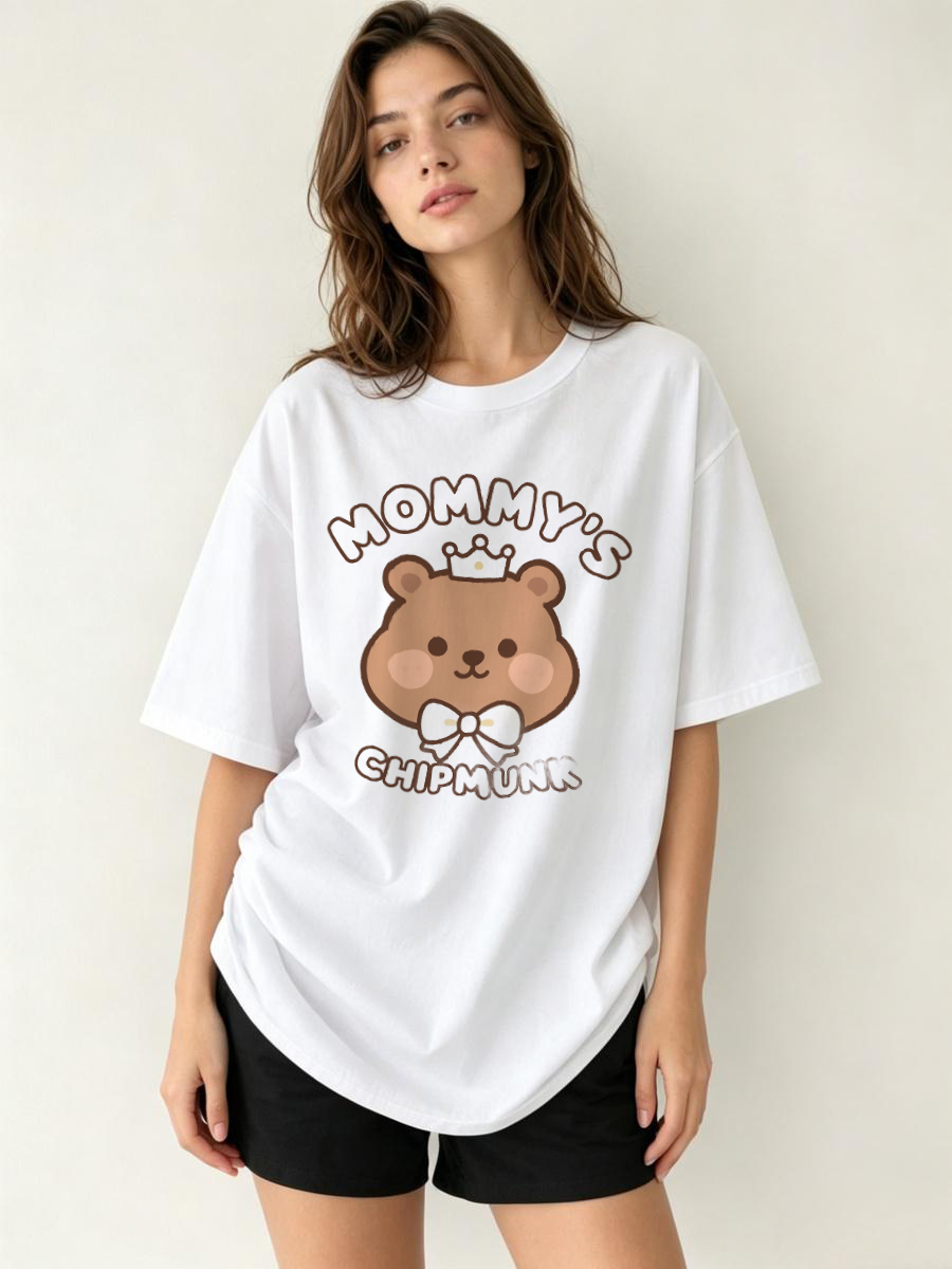 T Shirts Cotton Round Solid Co - Longline Tee Oversized avis et prix