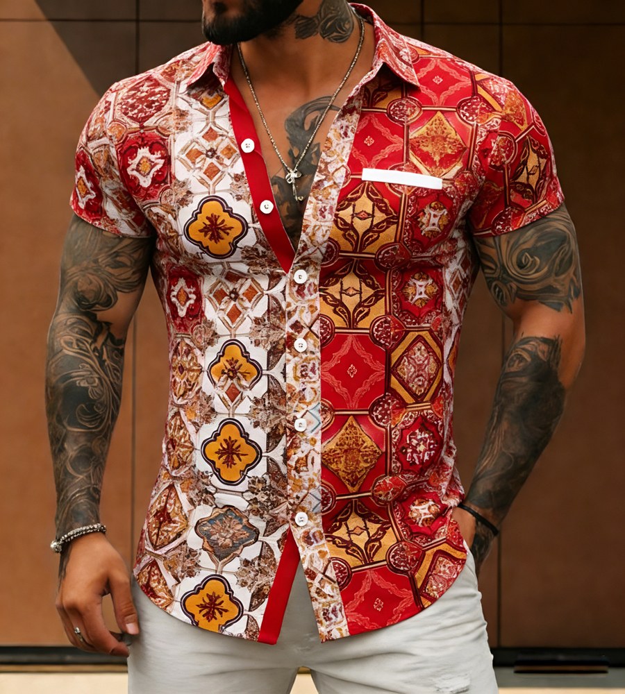 2026 Men's Retro Ethnic Style  - Street Fashion Definition avis et prix