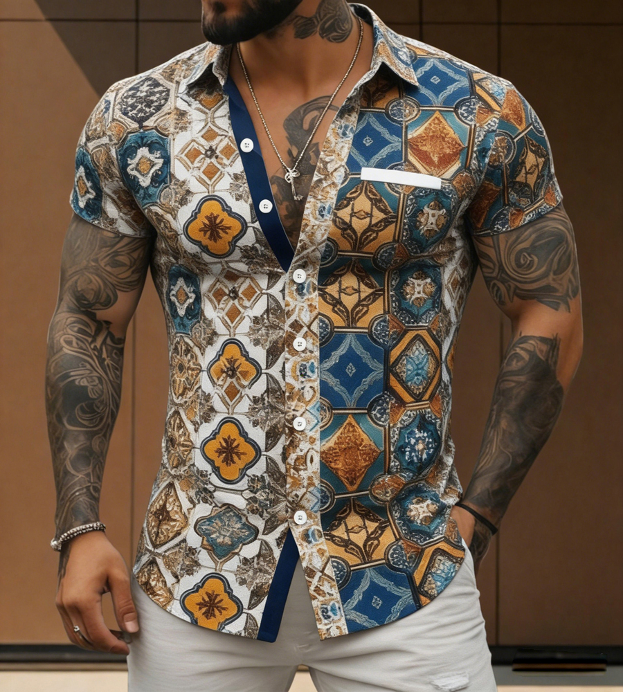 2026 Men's Retro Ethnic Style  - Street Fashion Definition avis et prix