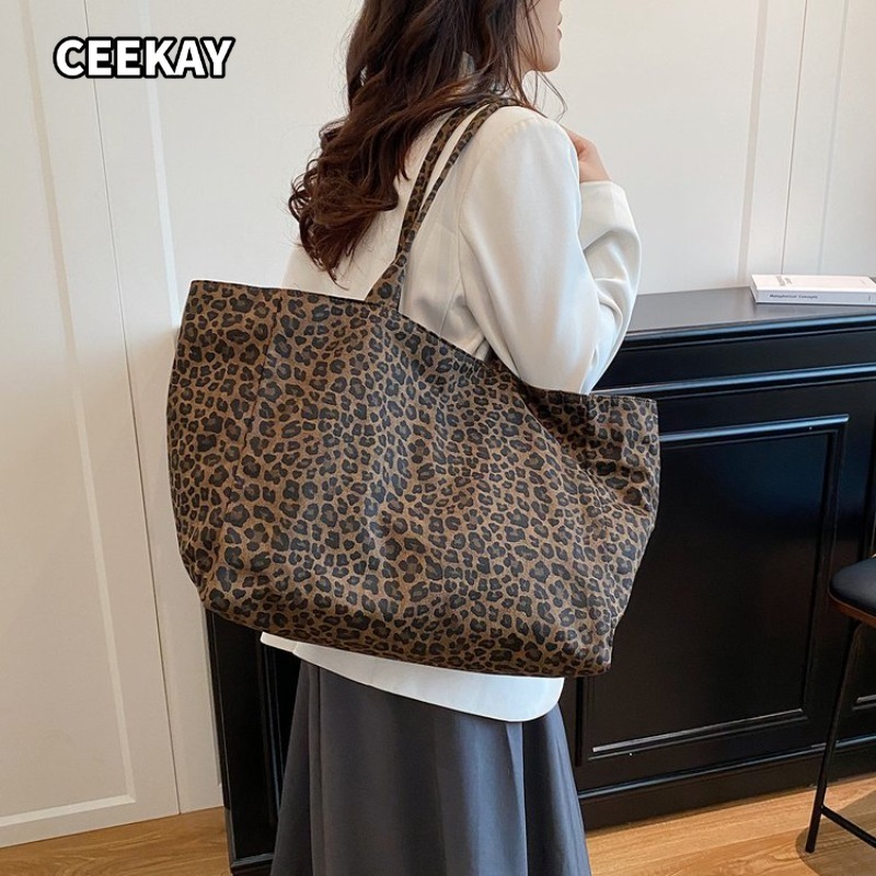 CEEKAY Women's Tote Bag Leopar - Tote Bag Canvas Print avis et prix