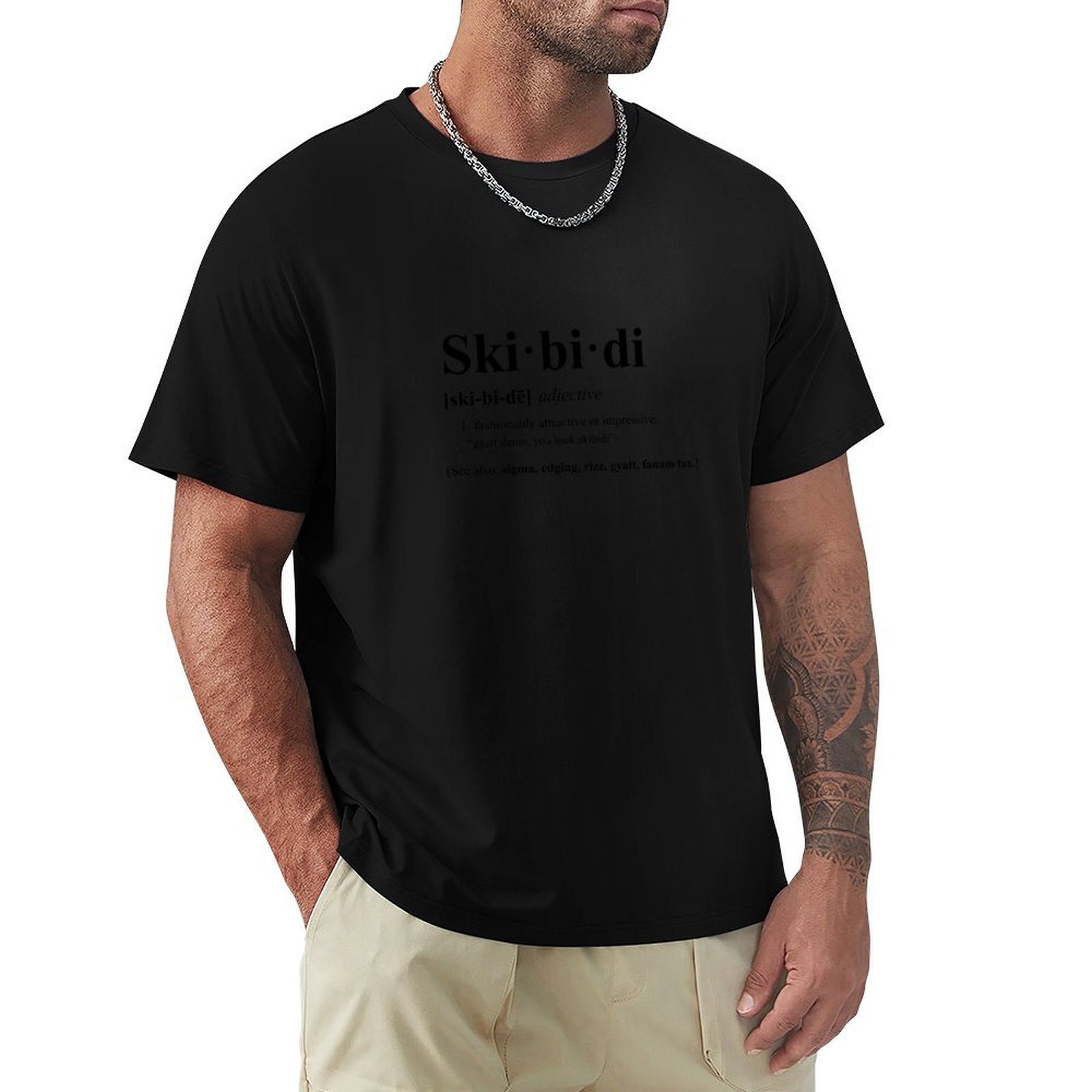 Skibidi Definition T-Shirt Str - Street Fashion Definition avis et prix