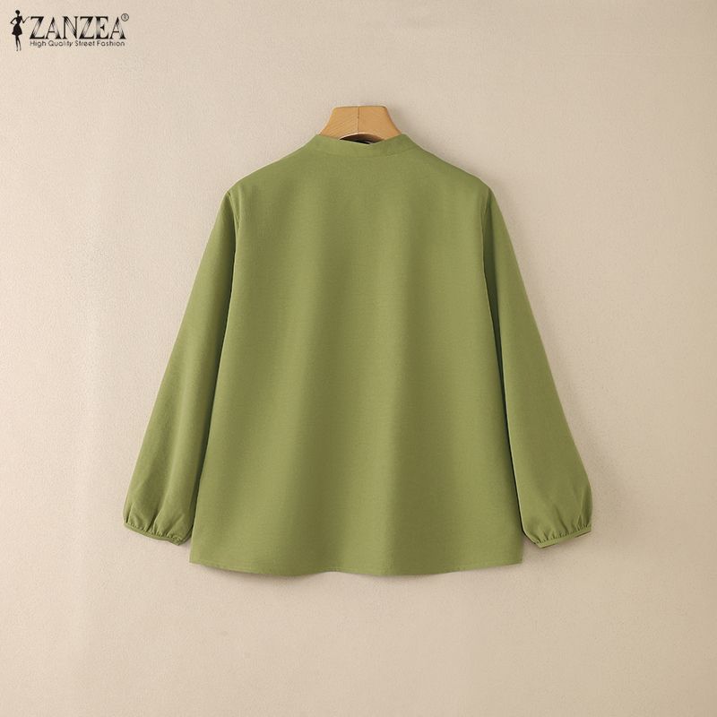 ZANZEA Fashion Long Sleeve Wom - Longline Tee Oversized avis et prix