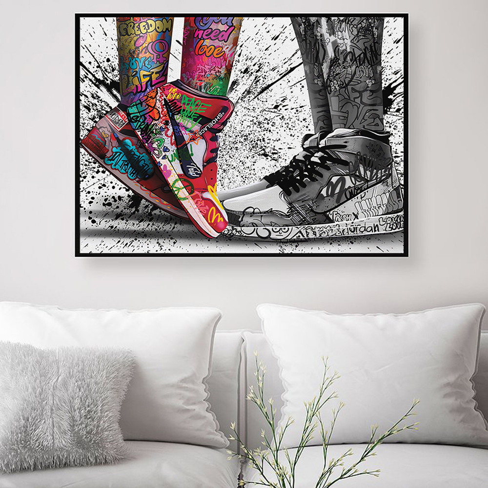 Fashion Graffiti Artwork Sneak - Street Fashion Poster avis et prix