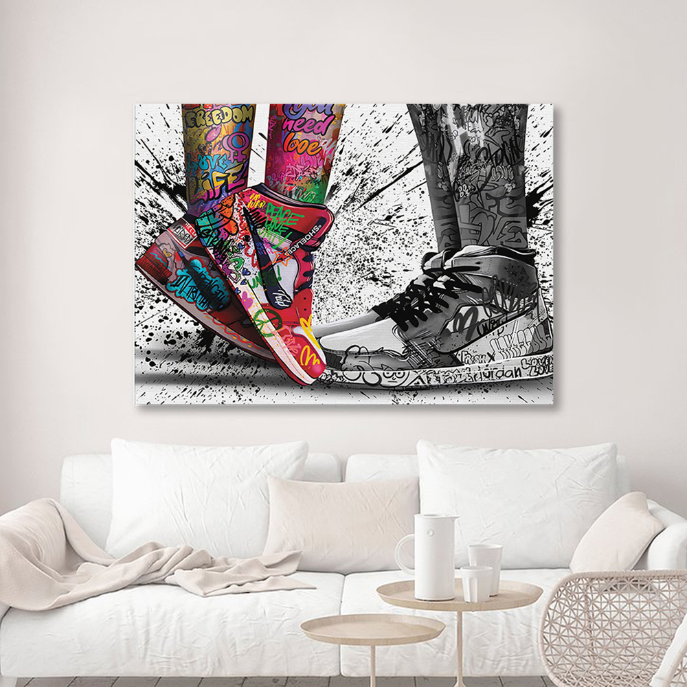 Fashion Graffiti Artwork Sneak - Street Fashion Poster avis et prix