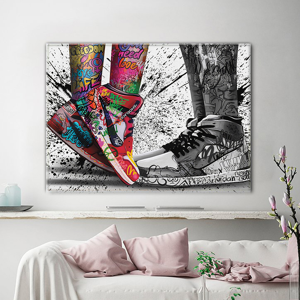 Fashion Graffiti Artwork Sneak - Street Fashion Poster avis et prix