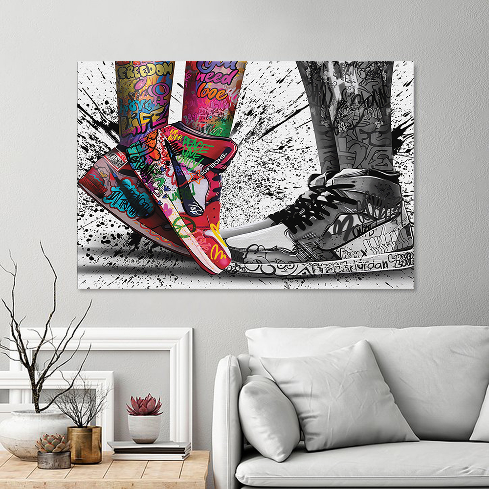 Fashion Graffiti Artwork Sneak - Street Fashion Poster avis et prix