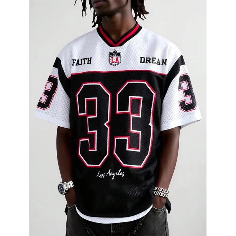 2026 Jersey Men T-Shirt Wide V - Street Fashion Los Angeles avis et prix