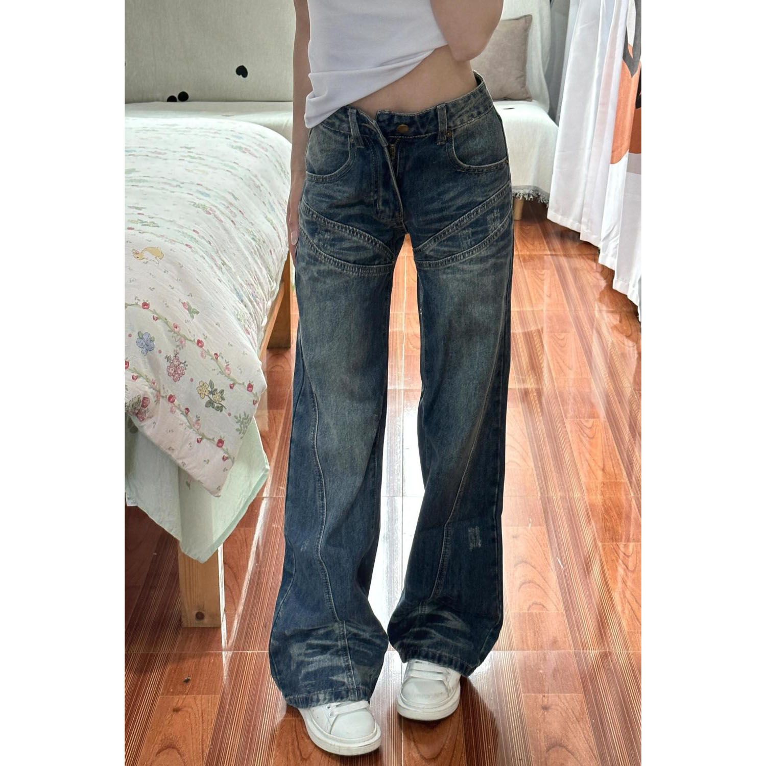 Girls Jeans Japanese Vintage C - Japanese Street Fashion Female avis et prix