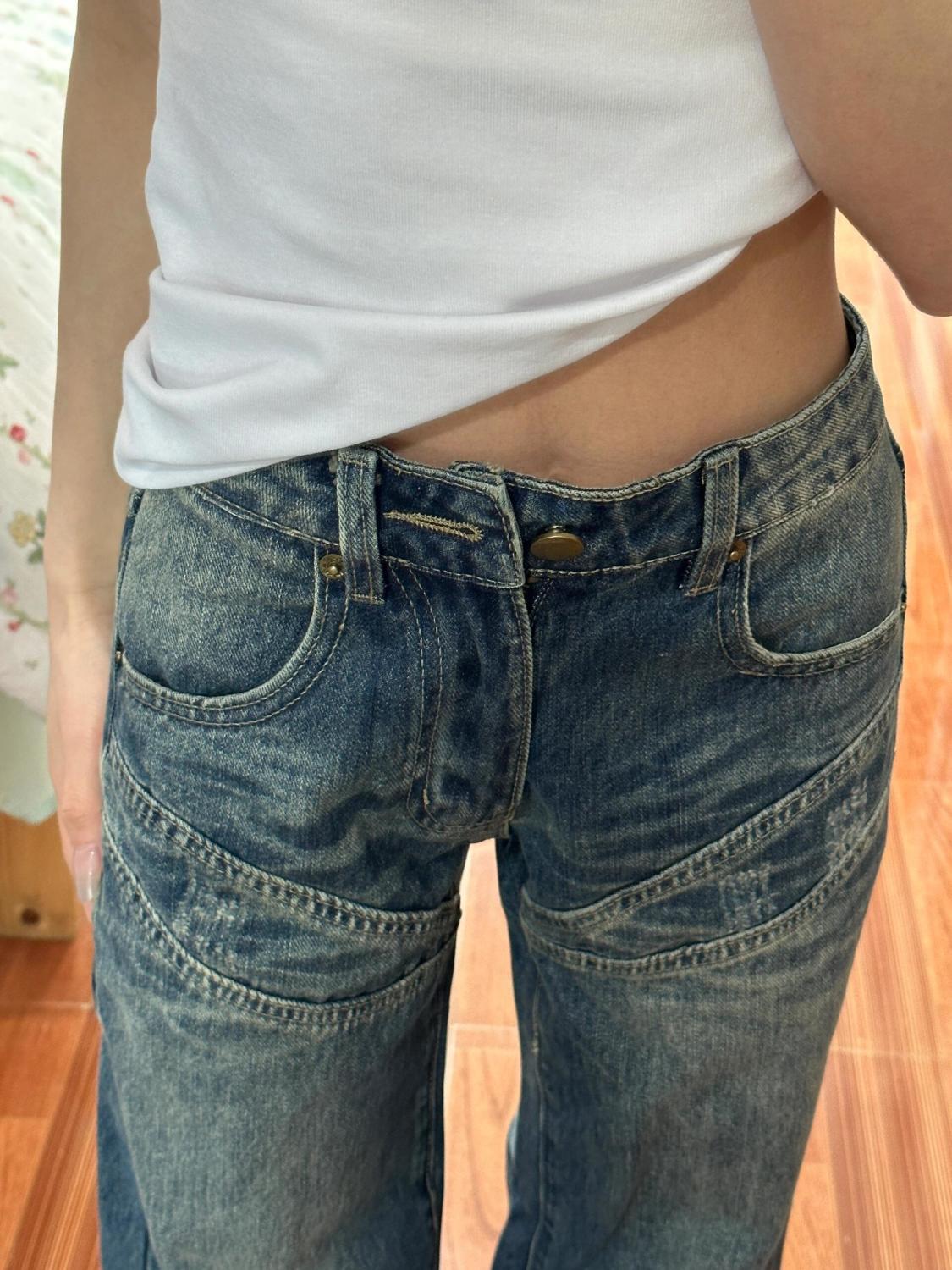 Girls Jeans Japanese Vintage C - Japanese Street Fashion Female avis et prix