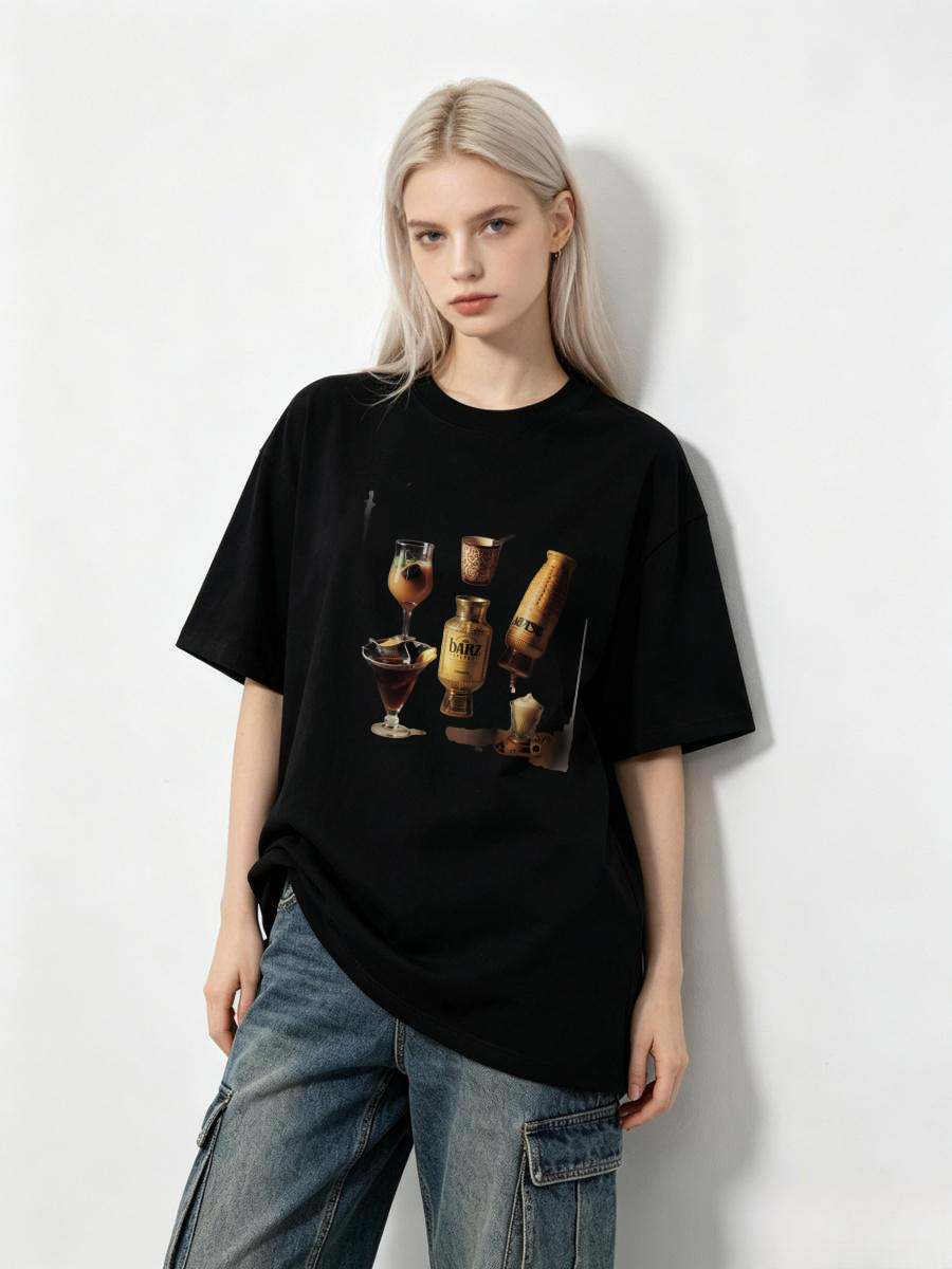 T Shirts Japanese Kanji Charac - Japanese Street Fashion Female avis et prix