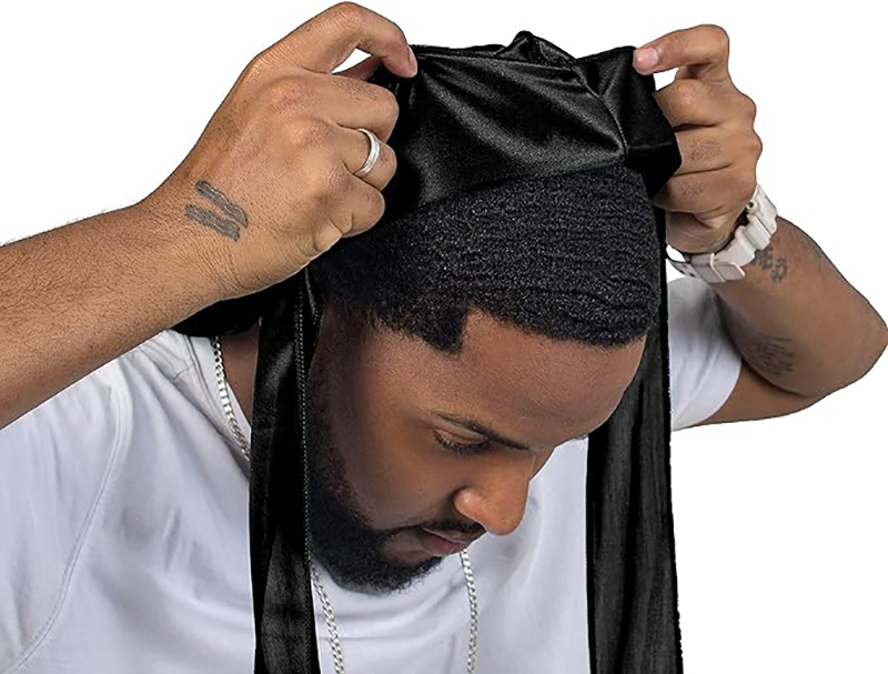 3PCS/LOT Long Durag Silk Satin - Street Fashion Hats avis et prix