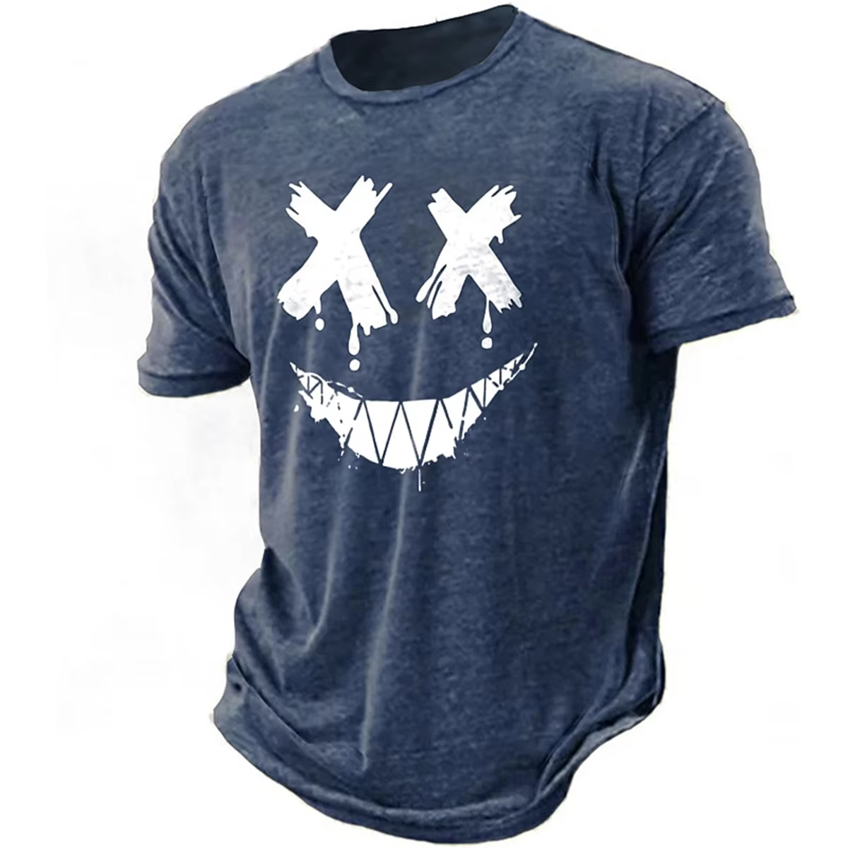 Men's 3D smiling T-shirt paire - Street Fashion Definition avis et prix