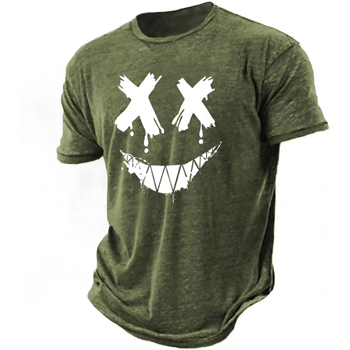 Men's 3D smiling T-shirt paire - Street Fashion Definition avis et prix