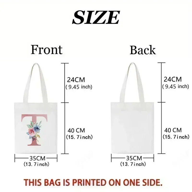 Letters And Flowers Tote Bags  - Tote Bag Canvas Print avis et prix