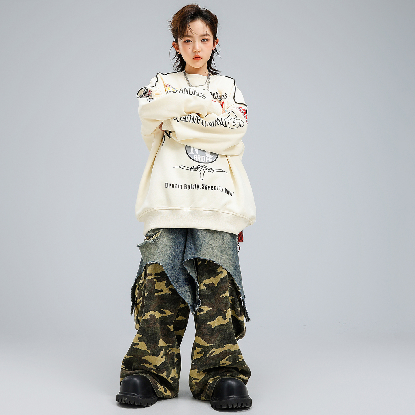 Hip Hop Boys Loose Shirt Camo  - Camo Pattern Set avis et prix
