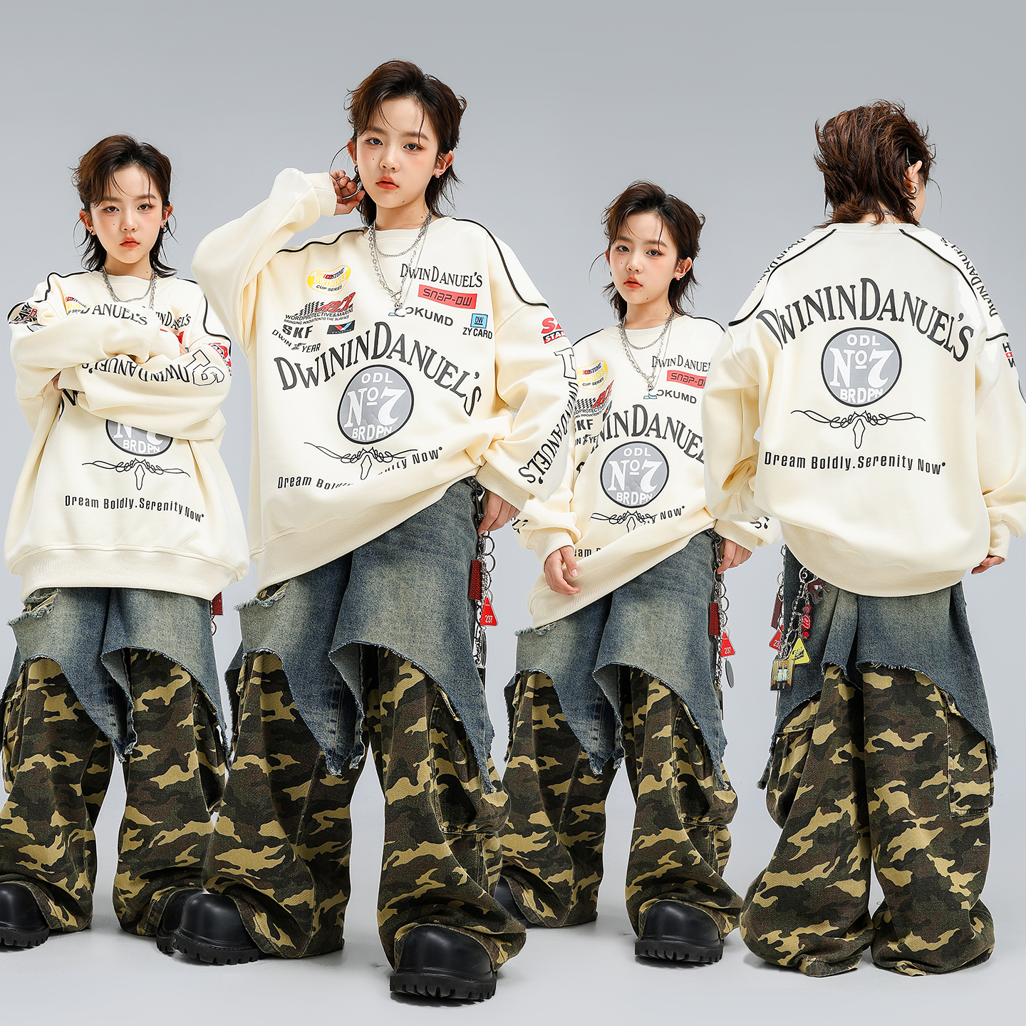 Hip Hop Boys Loose Shirt Camo  - Camo Pattern Set avis et prix