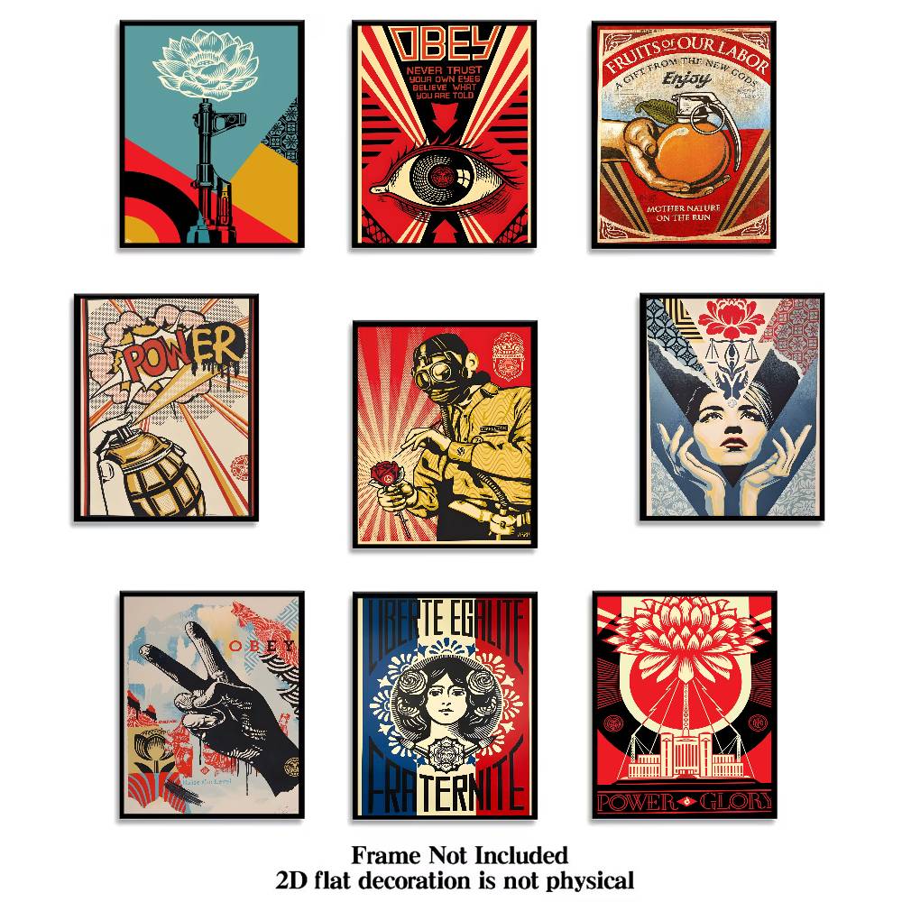 Shepard Fairey Art Street No F - Street Fashion Poster avis et prix