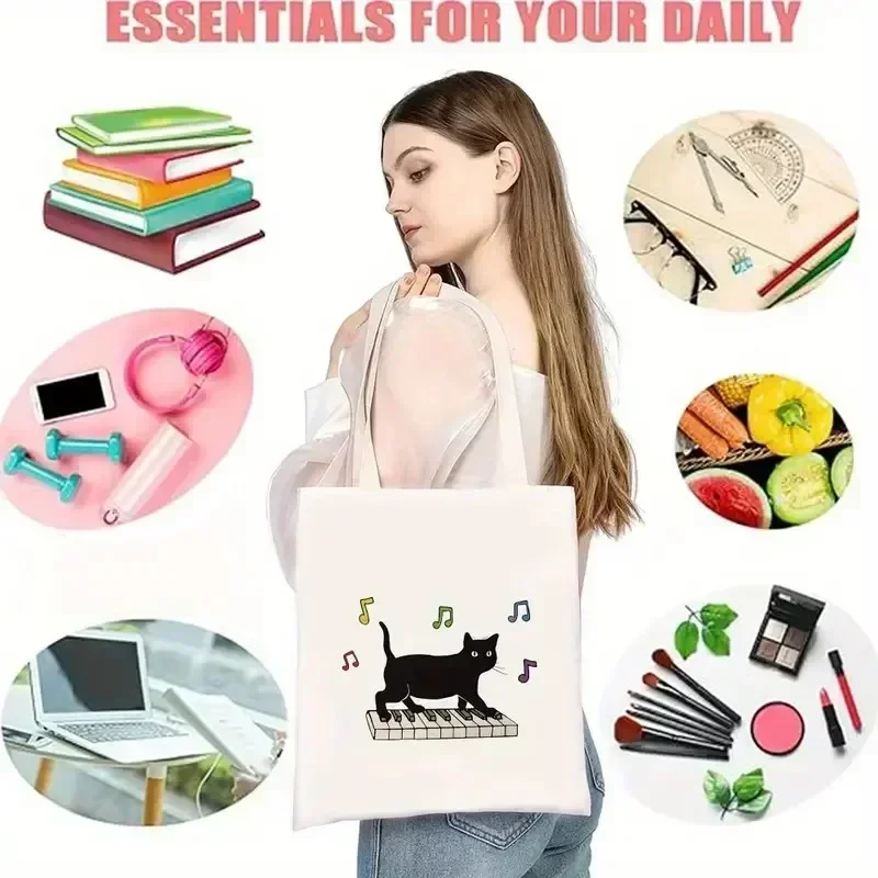 Women Canvas Shopping Bag Casu - Tote Bag Canvas Print avis et prix