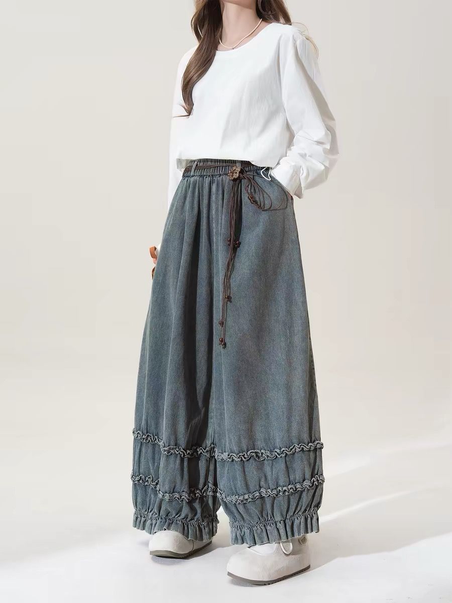 Japanese Retro Solid Color Loo - Japanese Street Fashion Female avis et prix