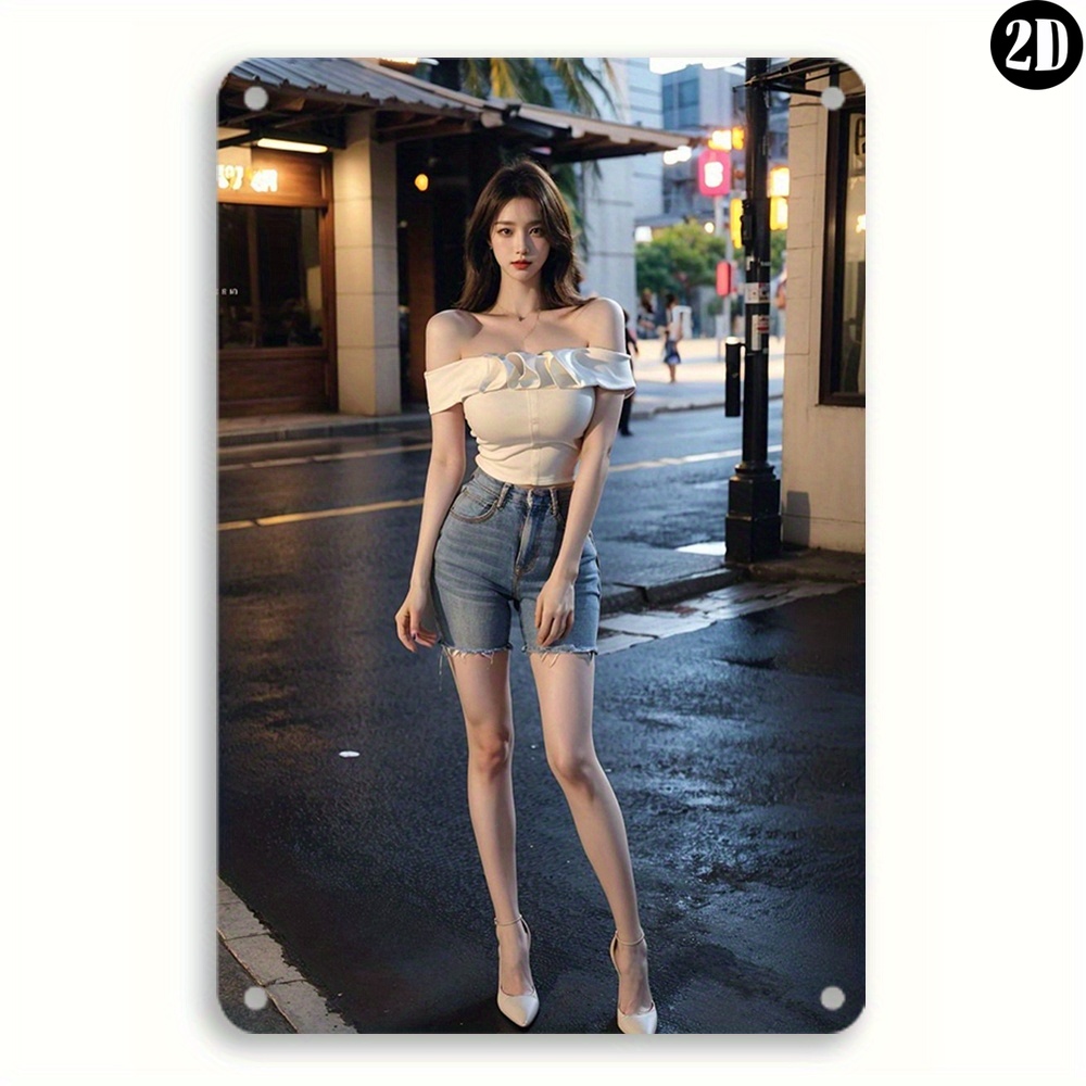 High-Definition Metal Tin Sign - Street Fashion Definition avis et prix