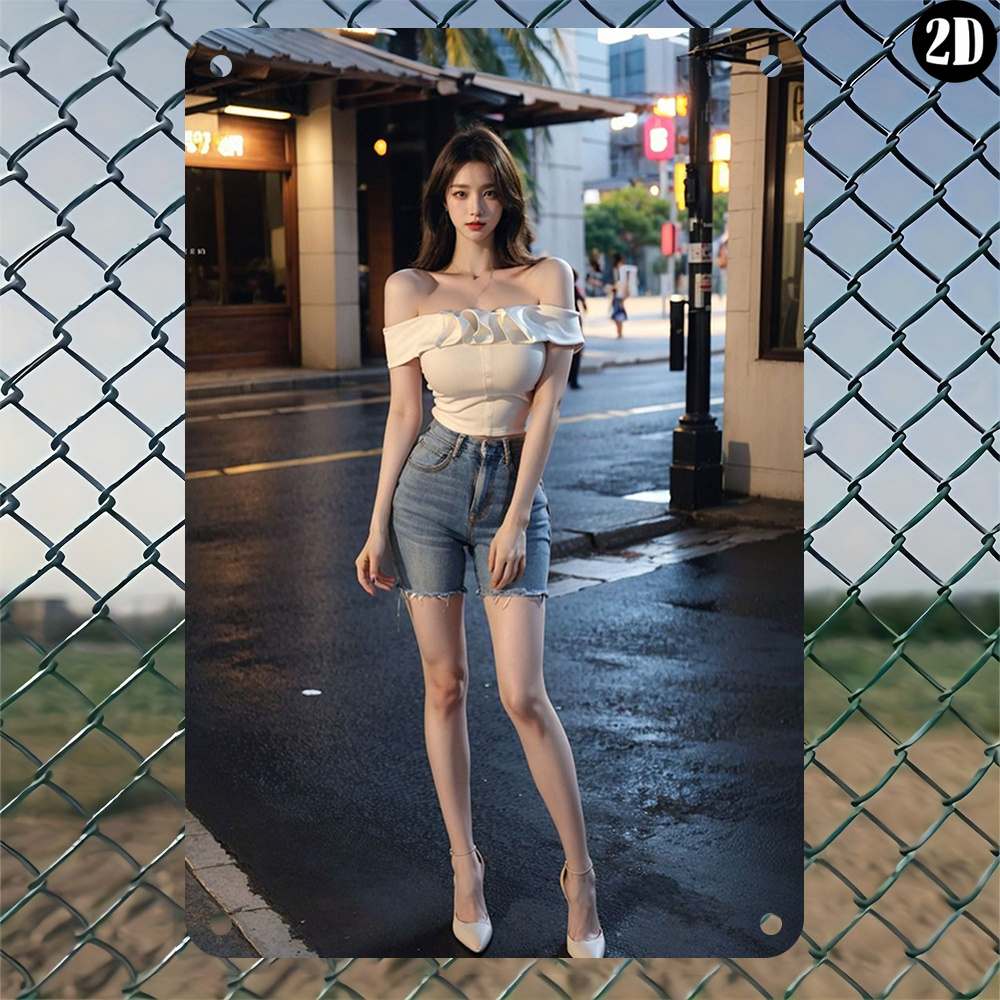 High-Definition Metal Tin Sign - Street Fashion Definition avis et prix