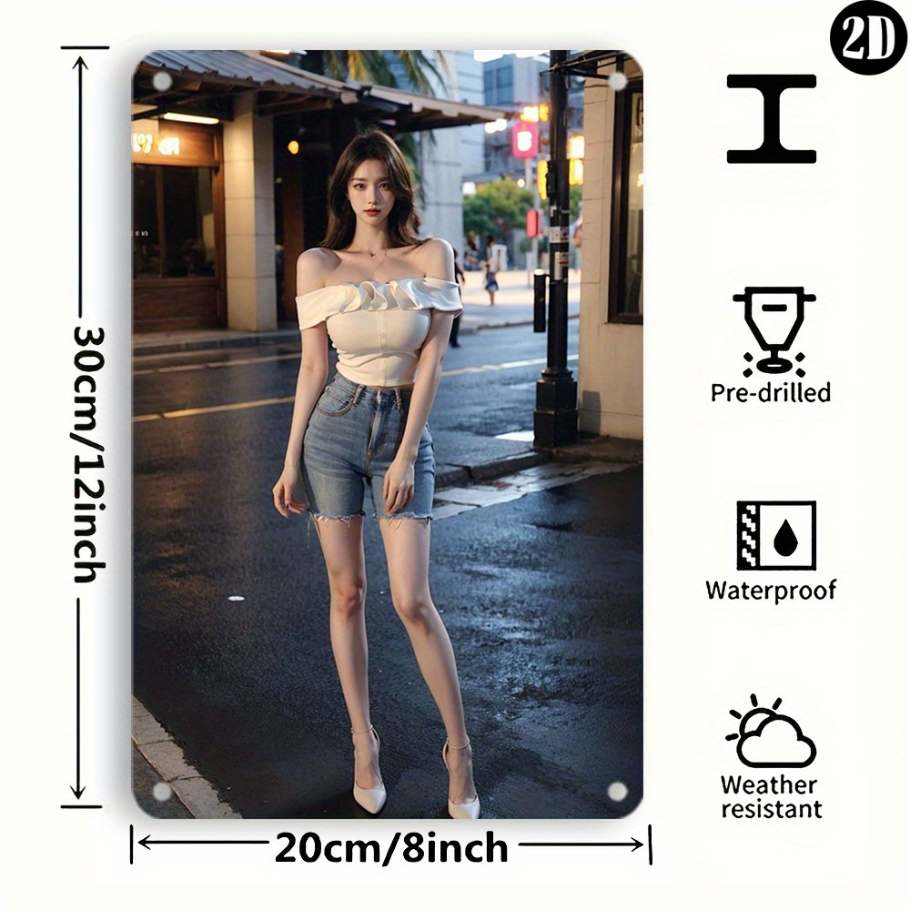 High-Definition Metal Tin Sign - Street Fashion Definition avis et prix