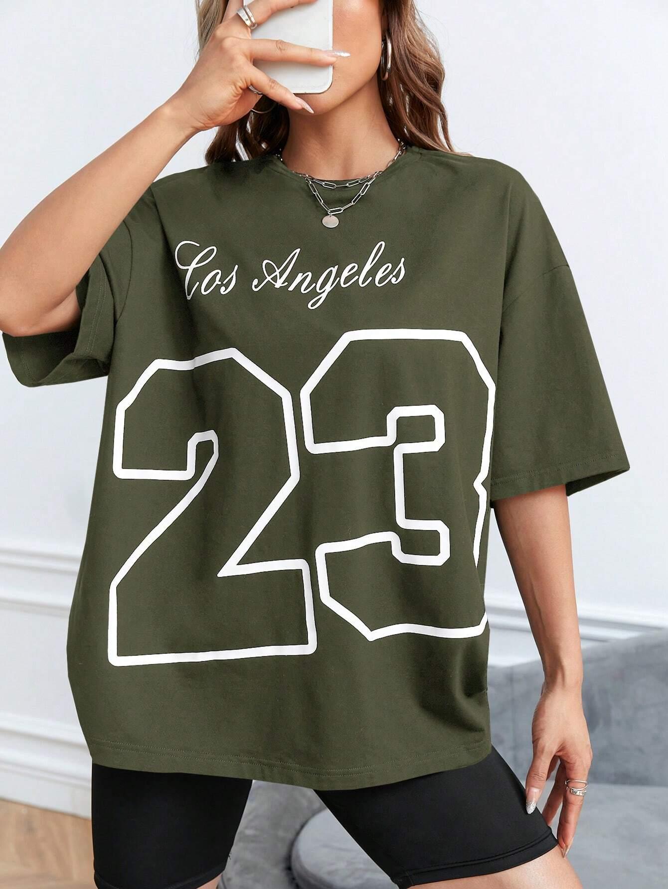 Los Angeles 23 Letterprinted W - Street Fashion Los Angeles avis et prix