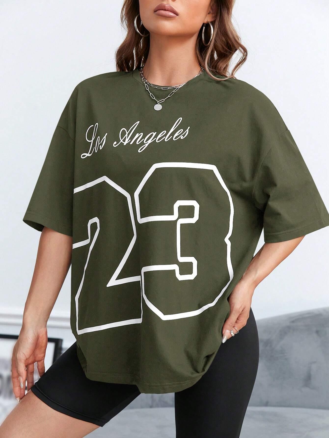 Los Angeles 23 Letterprinted W - Street Fashion Los Angeles avis et prix