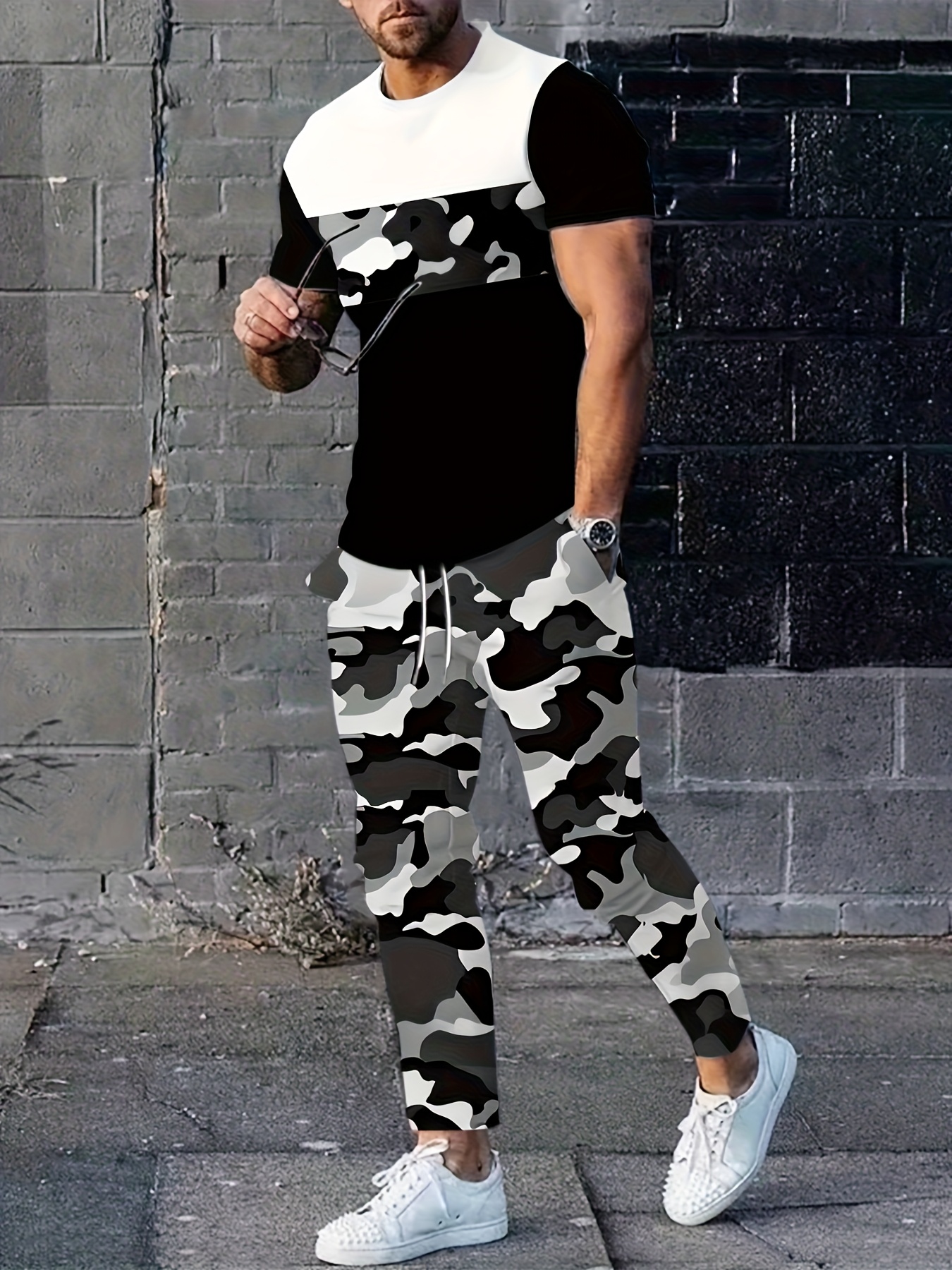 2026 Summer New Men's Short-Sl - Camo Pattern Set avis et prix