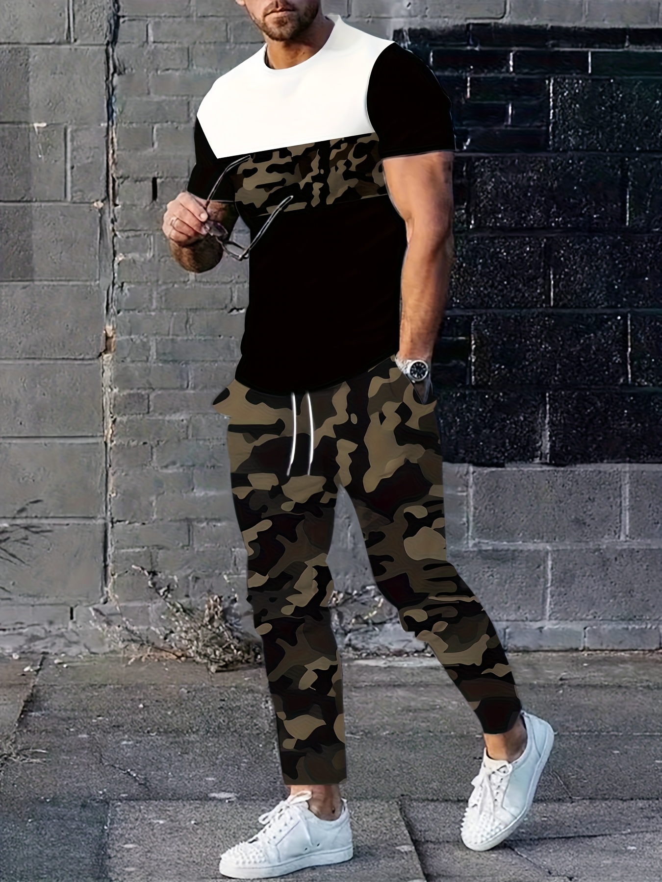 2026 Summer New Men's Short-Sl - Camo Pattern Set avis et prix