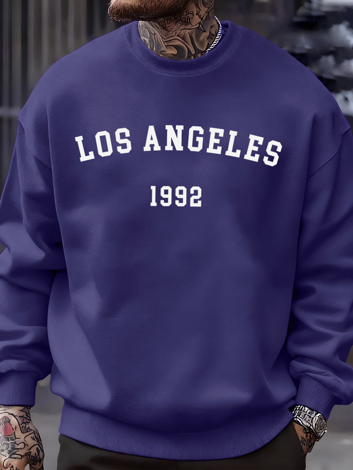 Los Angeles 1992 Letter Print  - Street Fashion Los Angeles avis et prix