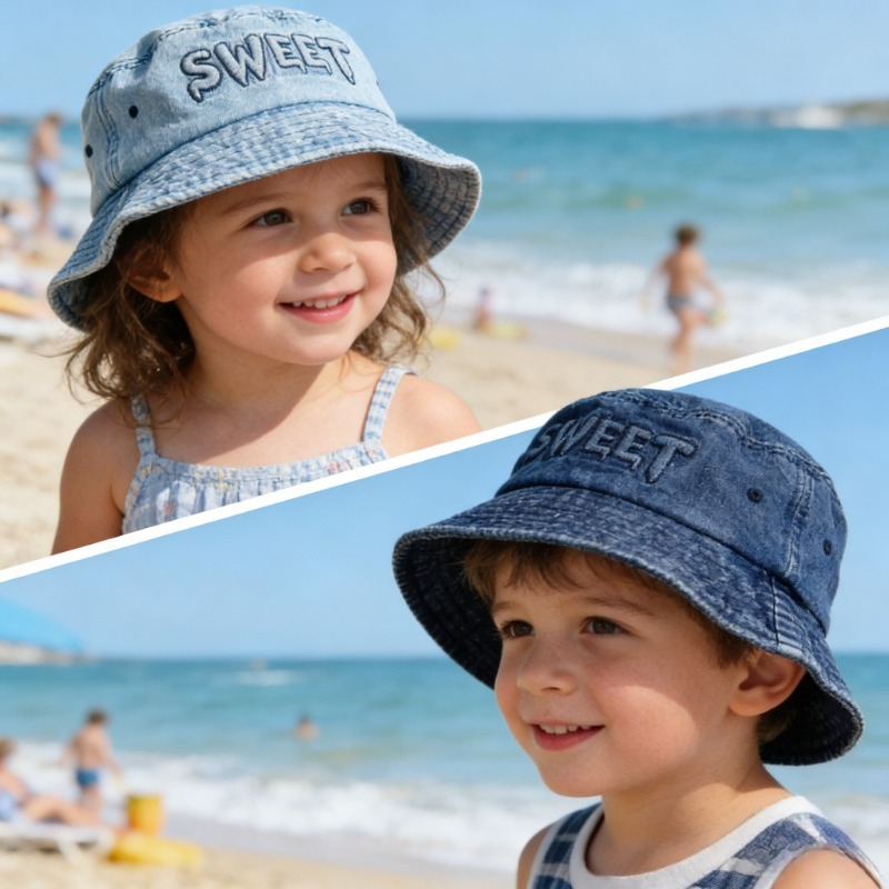 Japanese Retro Kids Bucket Hat - Street Fashion Hats avis et prix