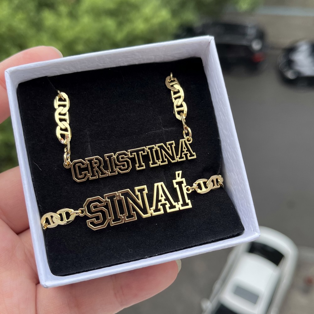DUOYING Custom Name Hollow Nec - Street Fashion Necklace avis et prix