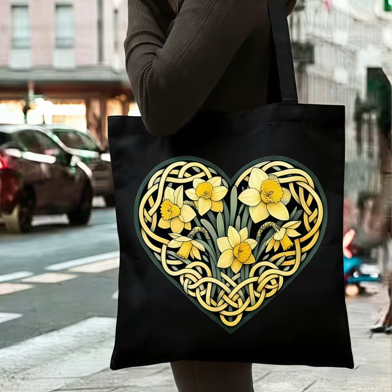 Leopard Print Heart Love Lette - Tote Bag Canvas Print avis et prix