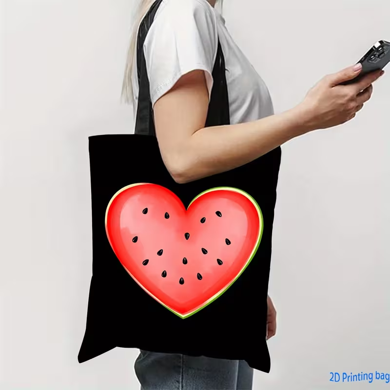 Leopard Print Heart Love Lette - Tote Bag Canvas Print avis et prix