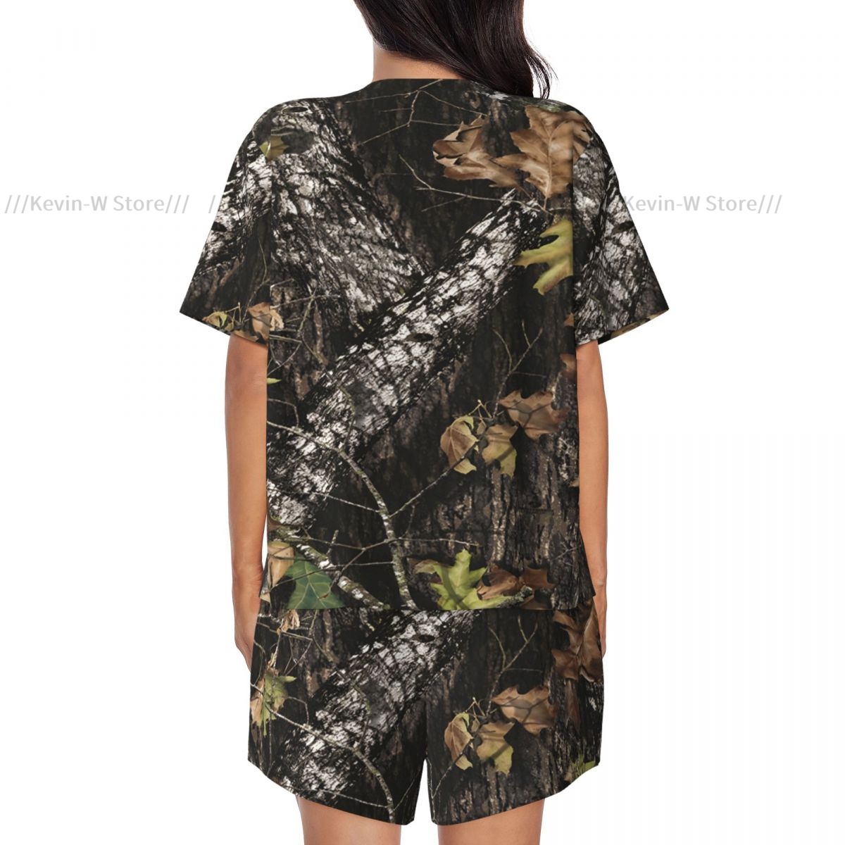 Two piece women's pajama round - Camo Pattern Set avis et prix