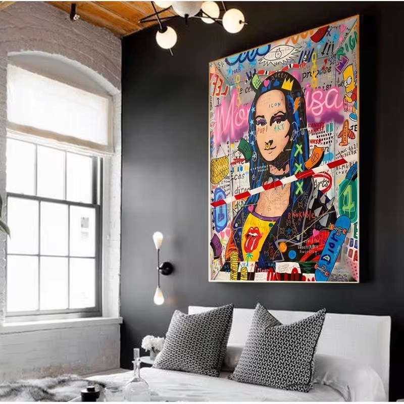 Abstract Graffiti Street Art F - Street Fashion Poster avis et prix