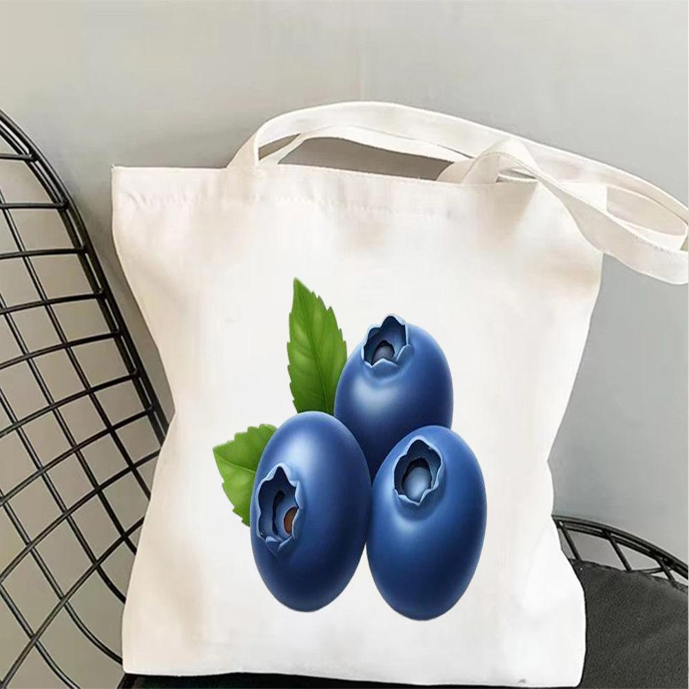 Blueberry Art Canvas Tote Bag  - Tote Bag Canvas Print avis et prix