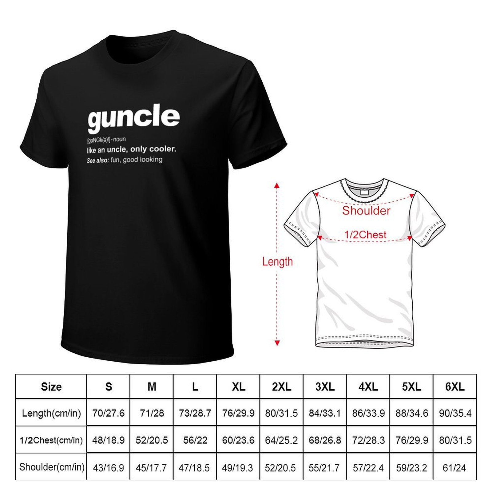 Guncle Definition Funny Gift f - Street Fashion Definition avis et prix