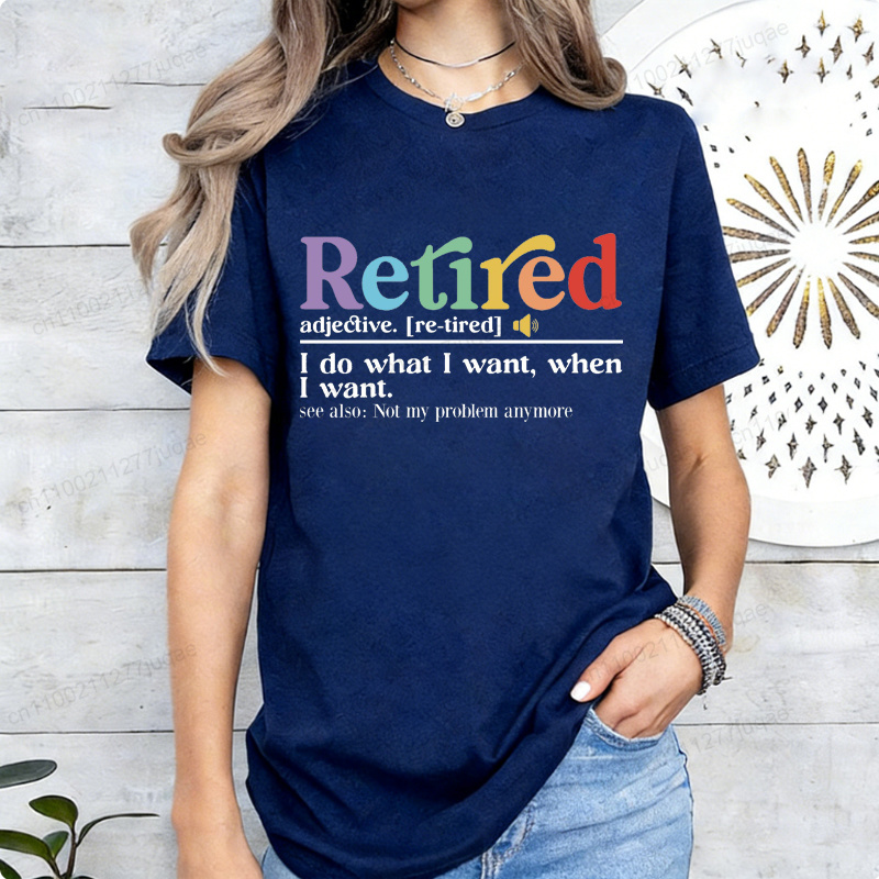Funny Retirement Tee Retired D - Street Fashion Definition avis et prix