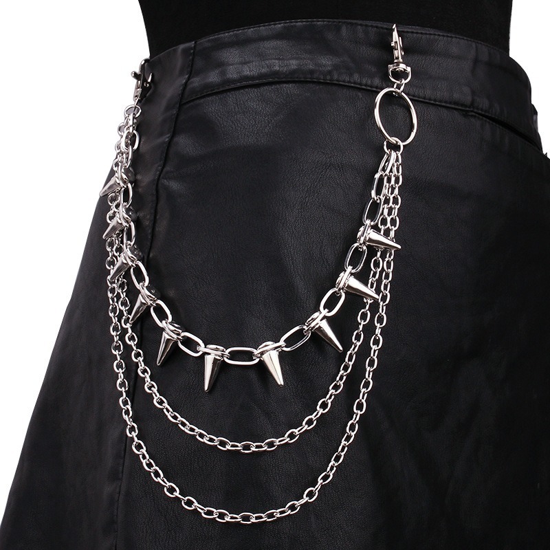 Hip Hop Punk Rock Metal Pants  - Street Fashion Necklace avis et prix