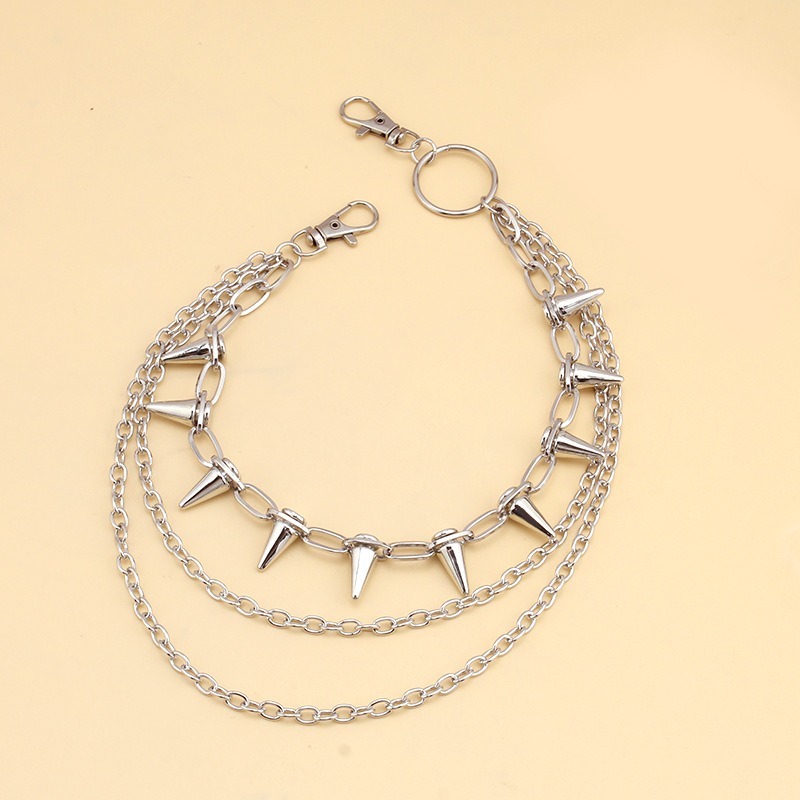 Hip Hop Punk Rock Metal Pants  - Street Fashion Necklace avis et prix