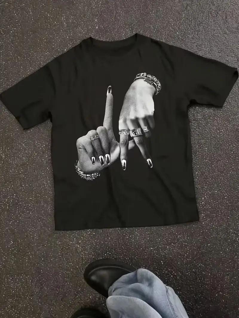 High Street T Shirts Hand Gest - Street Fashion Los Angeles avis et prix