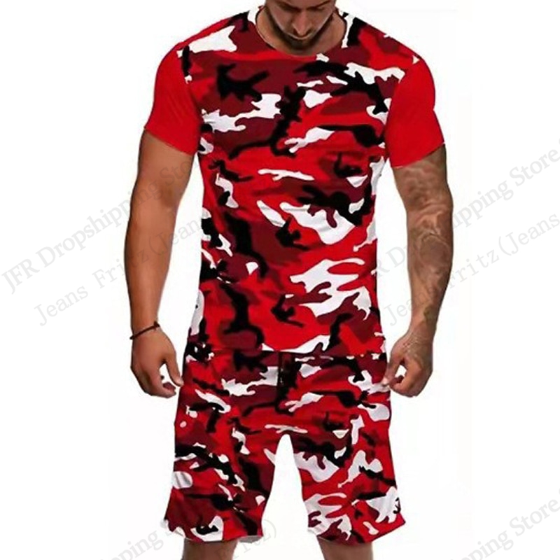 Men's Set T-shirt Camo Camoufl - Camo Pattern Set avis et prix