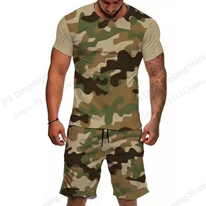 Men's Set T-shirt Camo Camoufl - Camo Pattern Set avis et prix